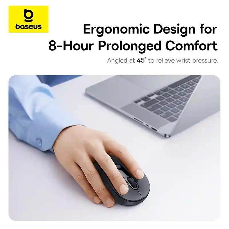 Bežični miš Baseus F02, 1600DPI, BT / Wi-Fi, Crni B0203203