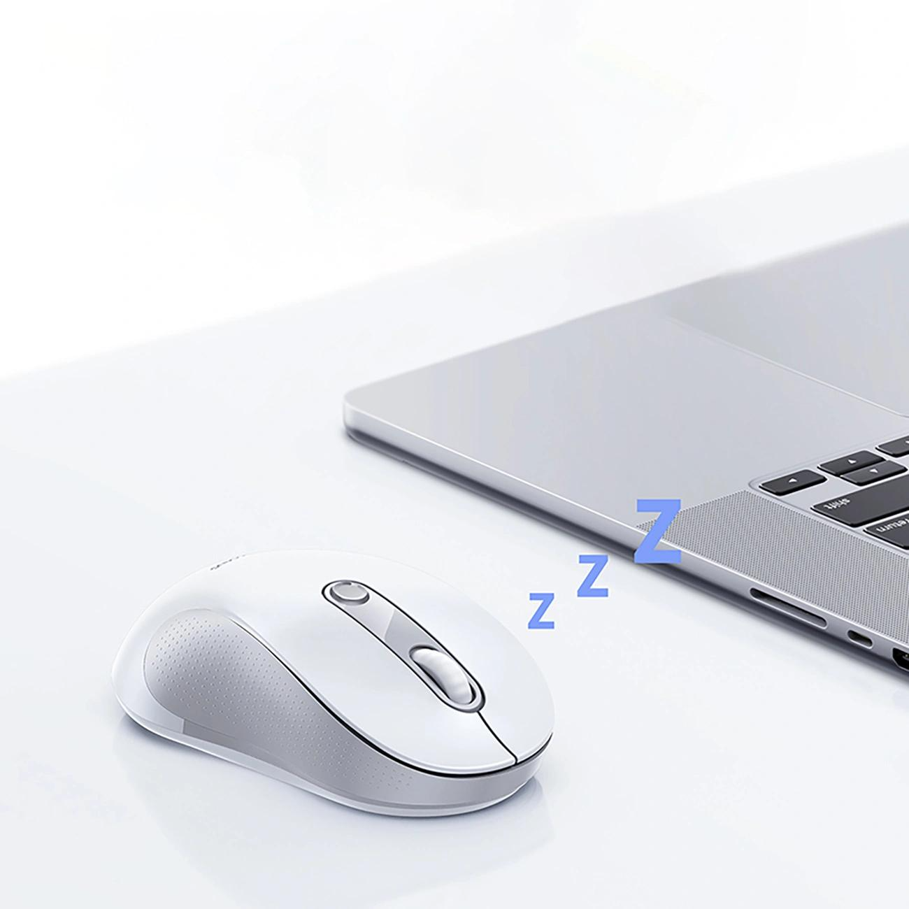 Bežični miš Baseus F02, 1600DPI, BT / Wi-Fi, Bijeli B0203302