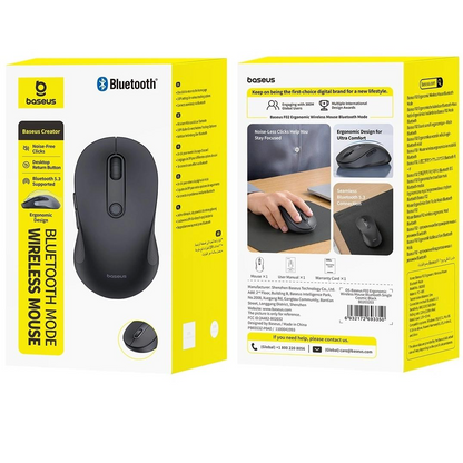 Bežični miš Baseus F02, 1600DPI, BT / Wi-Fi, Crni B0203203