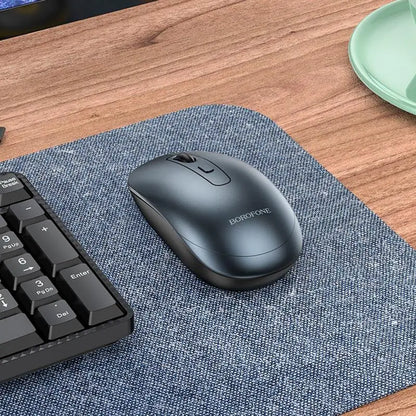 Bežični miš Borofone BG13 Winner, 1600DPI, Sivi