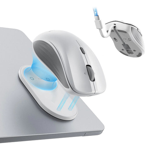 Bežični miš ESR MagMouse, 800DPI - 4800DPI, BT / Wi-Fi, Bijeli