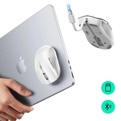 Bežični miš ESR MagMouse, 800DPI - 4800DPI, BT / Wi-Fi, Bijeli
