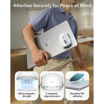 Bežični miš ESR MagMouse, 800DPI - 4800DPI, Bijeli