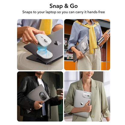 Bežični miš ESR MagMouse, 800DPI - 4800DPI, Bijeli