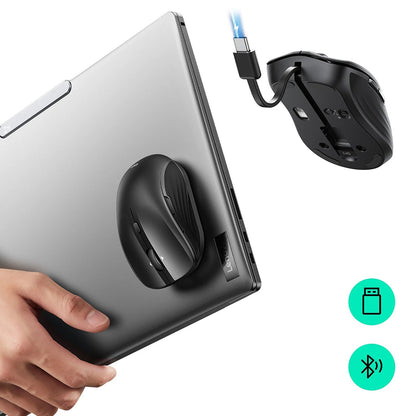 Bežični miš ESR MagMouse, 800DPI - 4800DPI, BT / Wi-Fi, Crni