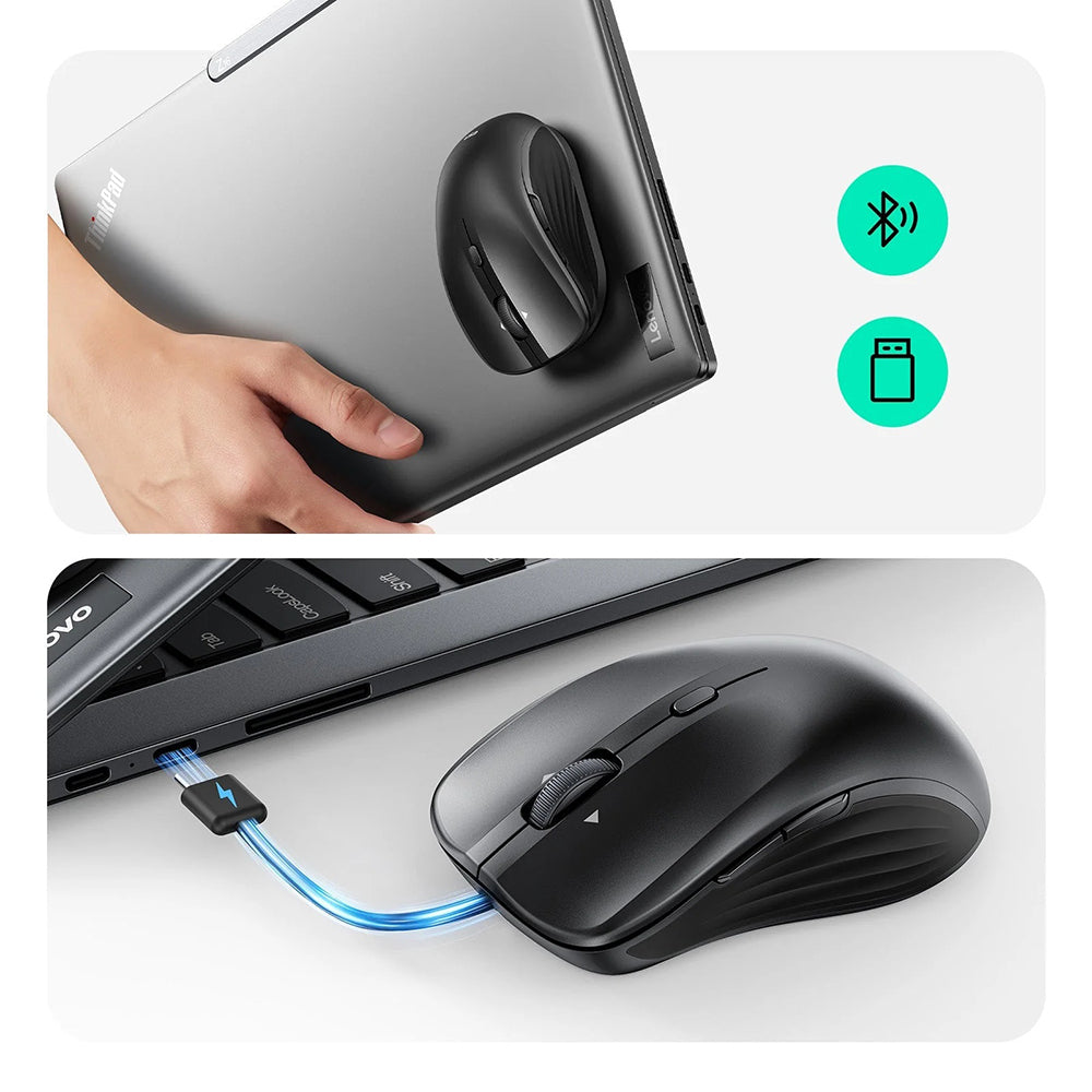 Bežični miš ESR MagMouse, 800DPI - 4800DPI, BT / Wi-Fi, Crni