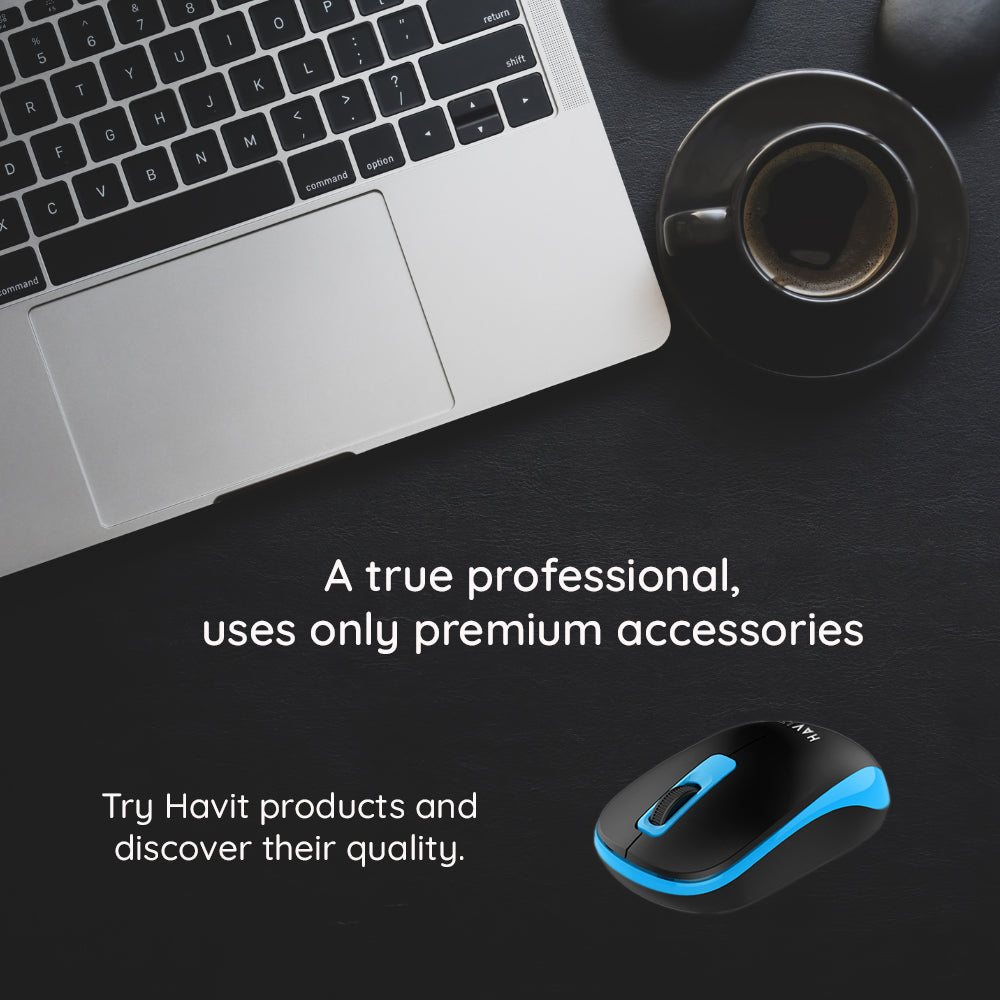 Bežični miš HAVIT MS626GT, 1200DPI, Crni