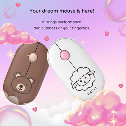 Bežični miš HAVIT MS75GT Pro, 1600DPI, smeđi