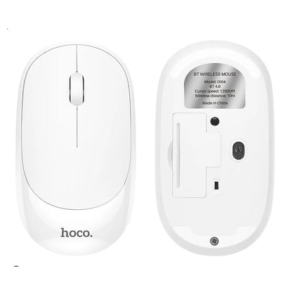 Bežični miš HOCO DI04, 1200DPI, BT / Wi-Fi, Bijeli
