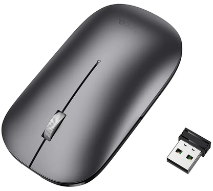 Bežični miš HOCO GM43, 1600DPI, BT / Wi-Fi, Siva