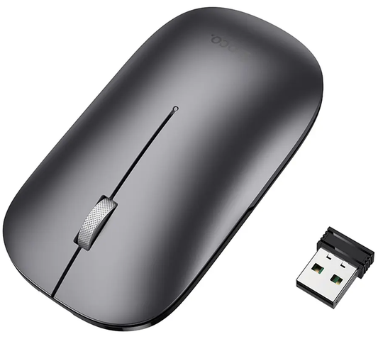 Bežični miš HOCO GM43, 1600DPI, BT / Wi-Fi, Siva