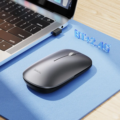 Bežični miš HOCO GM43, 1600DPI, BT / Wi-Fi, Siva