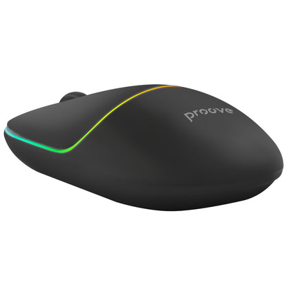 Bežični miš Proove Blink, RGB, 800DPI - 1600DPI, BT / Wi-Fi, Crni WMBL00002001