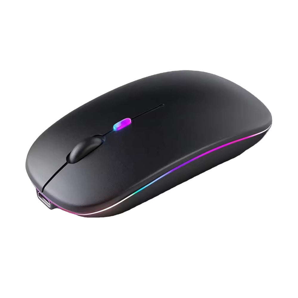 Bežični miš Techsuit M1, RGB, 1600DPI, Crni