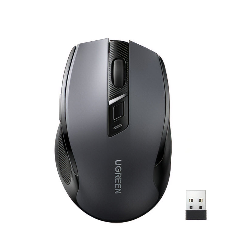 Bežični miš UGREEN MU006 (90855), 4000DPI, BT / Wi-Fi, Sivi