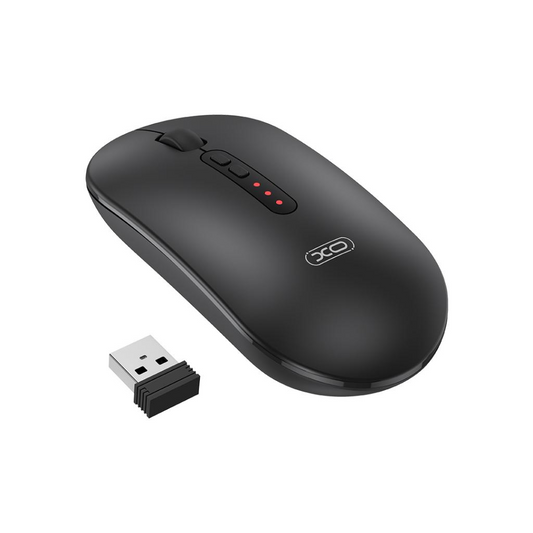 Bežični miš XO Design M13 Silent Tri-mode, 1600DPI, BT / Wi-Fi, Crni