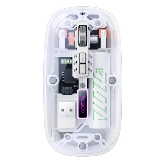 Bežični miš Yesido KB29, 800DPI - 1600DPI, BT / Wi-Fi, Bijeli