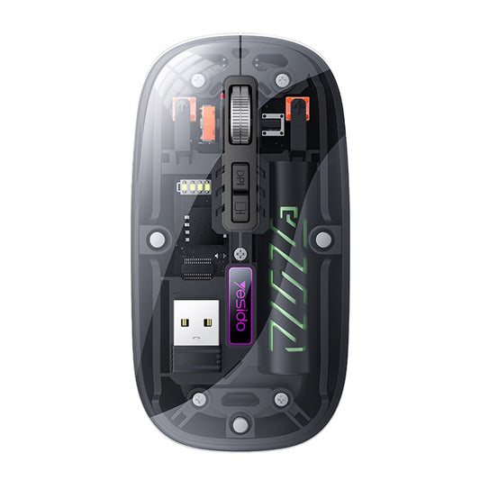 Bežični miš Yesido KB29, 800DPI - 1600DPI, BT / Wi-Fi, Crni