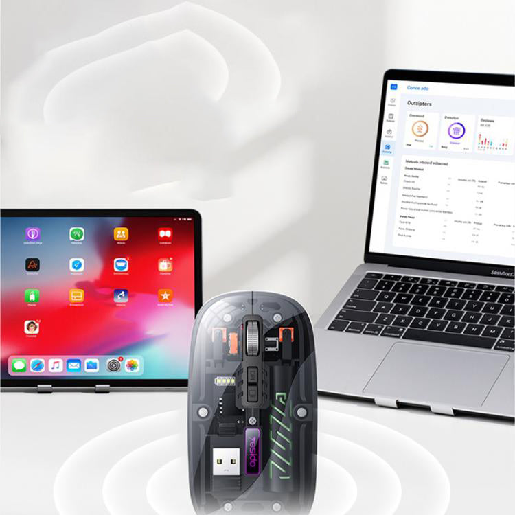 Bežični miš Yesido KB29, 800DPI - 1600DPI, BT / Wi-Fi, Crni