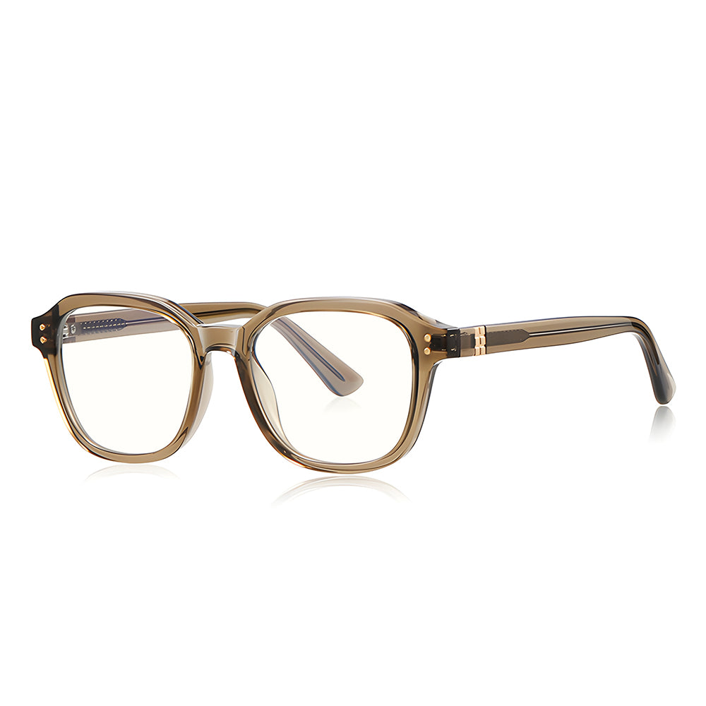 Naočale za računalo muške Techsuit 2227, protiv plavog svjetla, svijetlo smeđe.