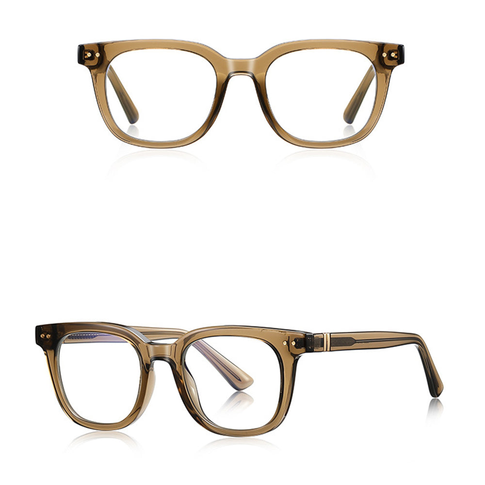 Naočale za računalo muške Techsuit 2229, protiv plavog svjetla, svijetlo smeđe