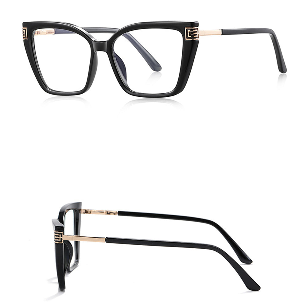 Naočale za računalo za žene Techsuit 2260, Anti-Blue Light, Crno Zlatne