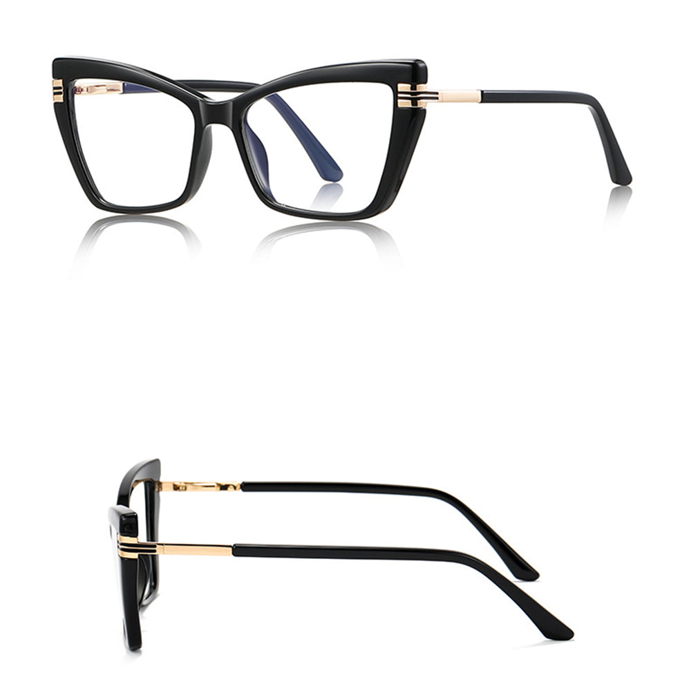 Naočale za računalo za žene Techsuit 2263, protiv plavog svjetla, crne