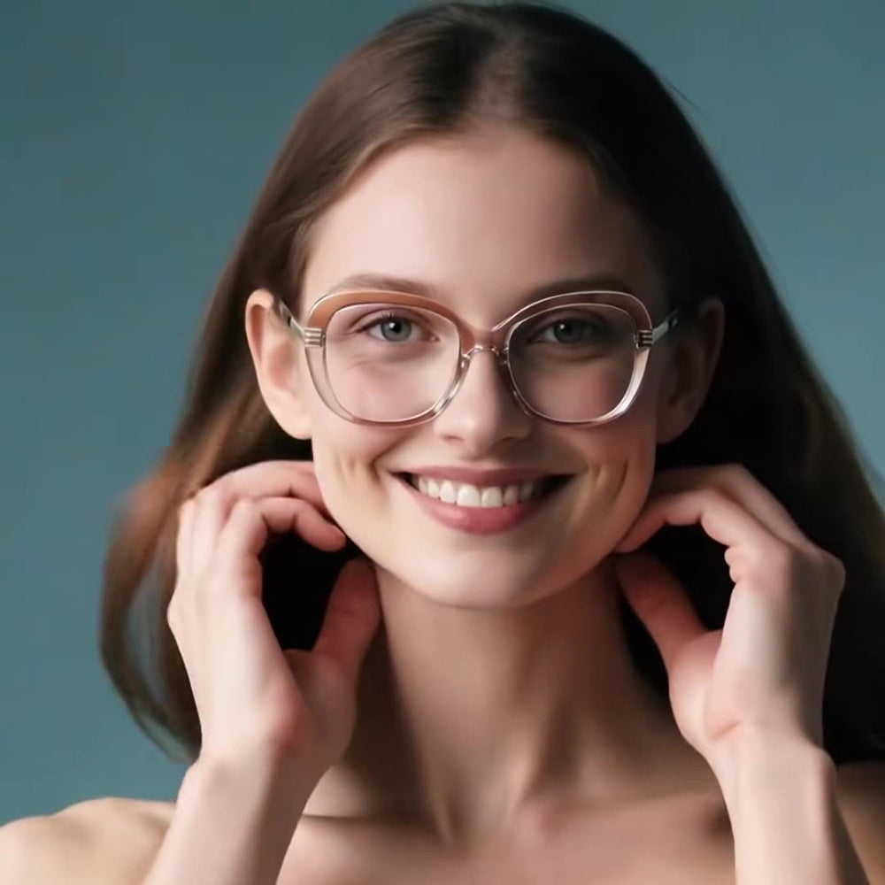 Naočale za računalo za dame Techsuit 2265, Anti-Blue Light, Crne Zlatne