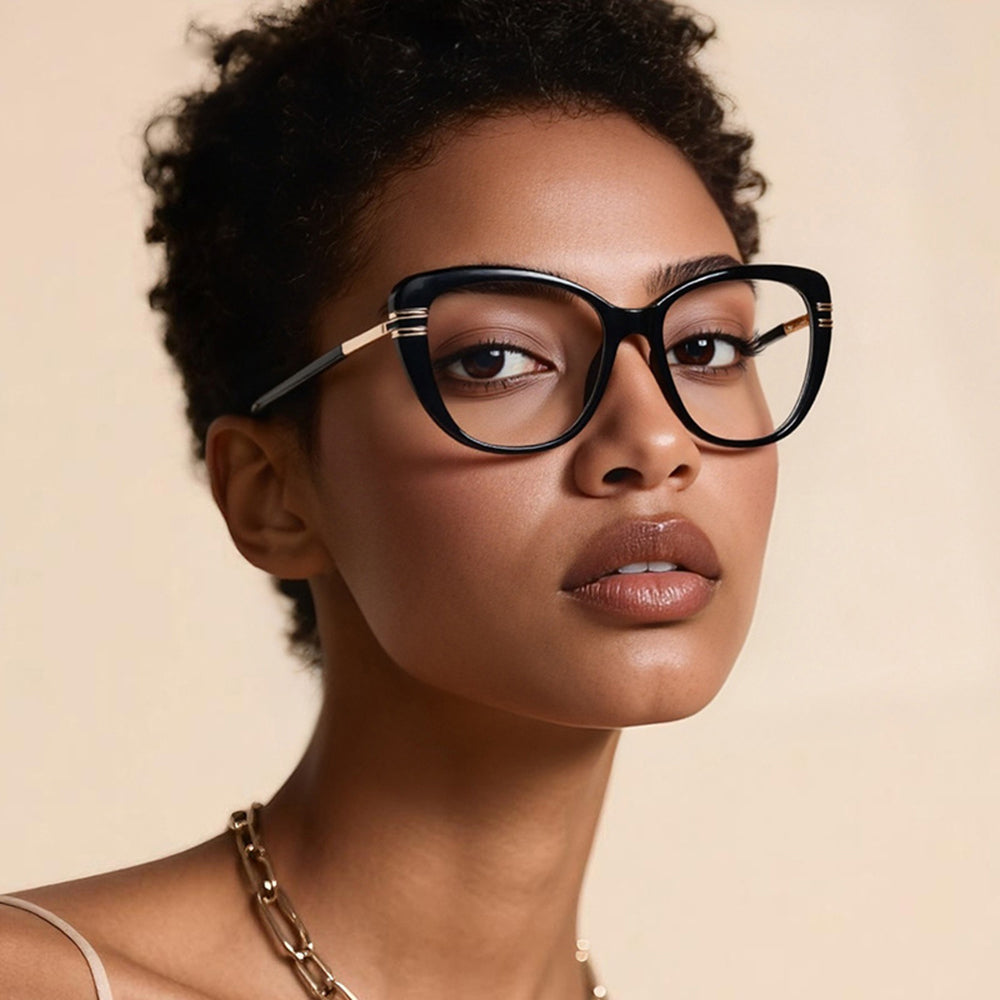 Naočale za računalo za žene Techsuit 2274, protiv plavog svjetla, crne