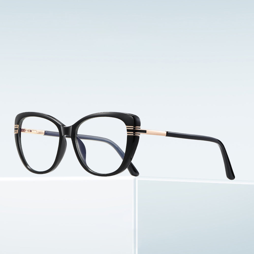 Naočale za računalo za žene Techsuit 2274, protiv plavog svjetla, crne