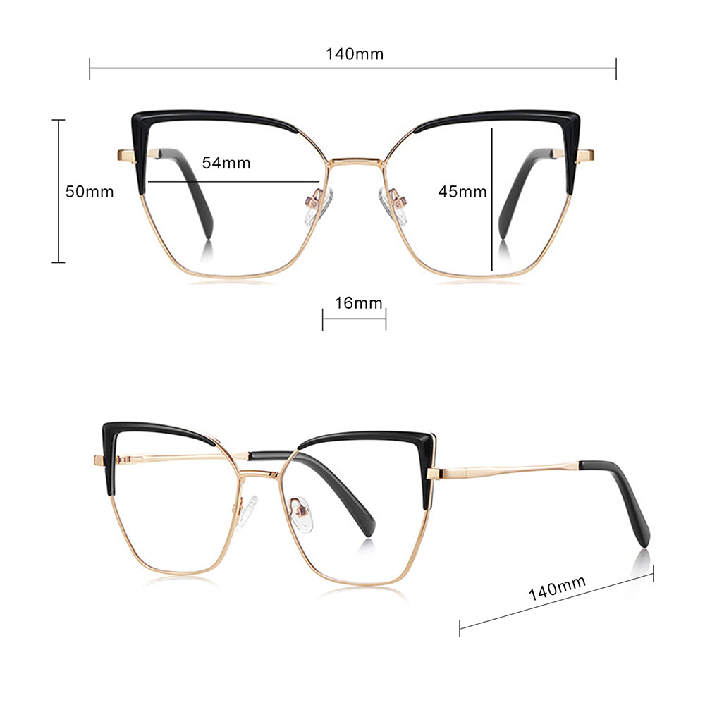 Ženske računalne naočale Techsuit 3156, Anti-Blue Light, Ružičasto Zlatne