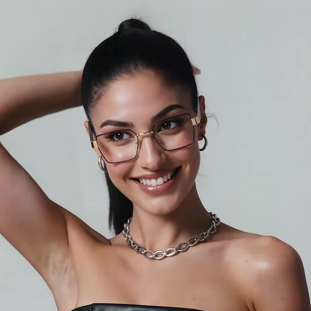 Naočale za računalo za žene Techsuit 3169, protiv plavog svjetla, crne