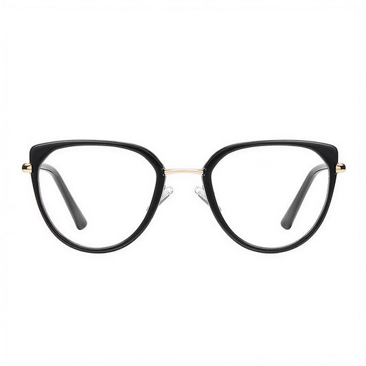 Ženske računalne naočale Techsuit 82290, Anti-Blue Light, Crno Zlatne