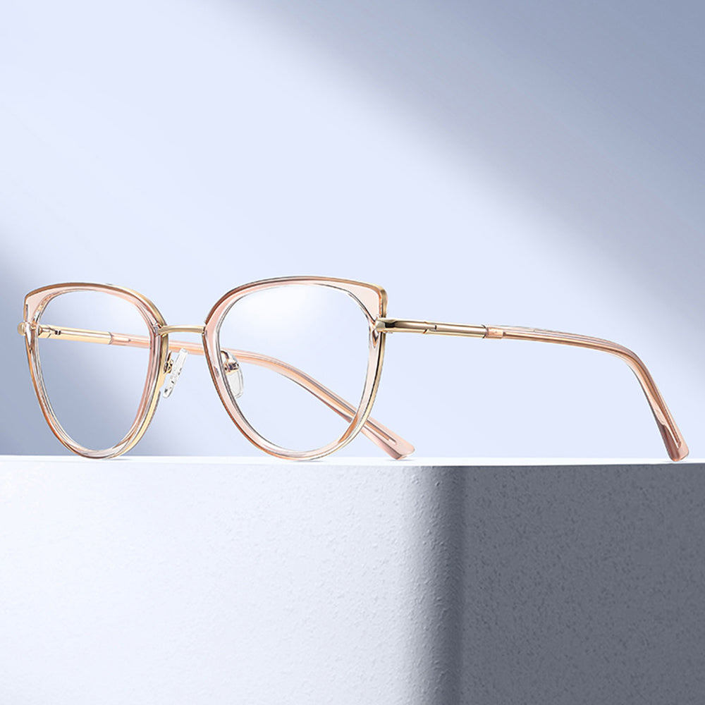 Ženske računalne naočale Techsuit 82290, Anti-Blue Light, Crno Zlatne