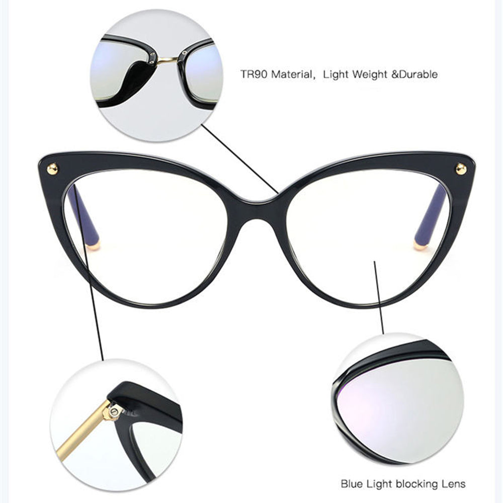 Naočale za računalo za žene Techsuit F93308, Anti-Blue Light, Crne