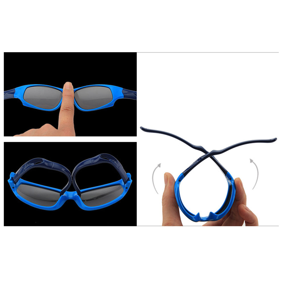 Sportske sunčane naočale za djecu Techsuit 800-C29, polarizirane, plavo plave