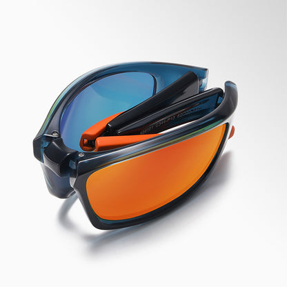Unisex Biciklističke Naočale Techsuit 24101, Polarizirane, Sivo Plave