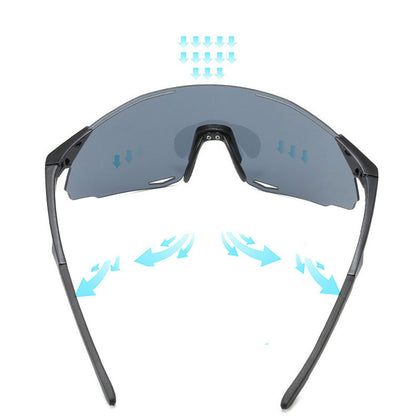 Unisex Biciklističke Naočale Techsuit 8853, Crno Srebrne