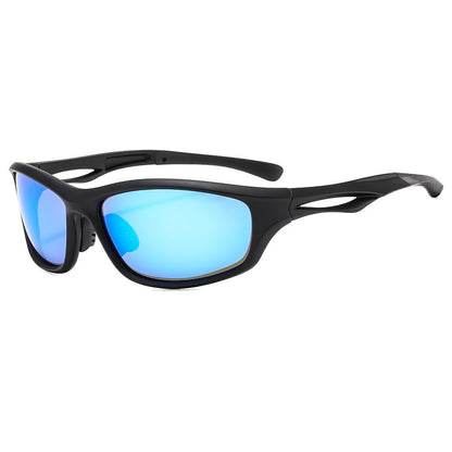 Unisex biciklističke naočale Techsuit 9309, polarizirane, crno-plave
