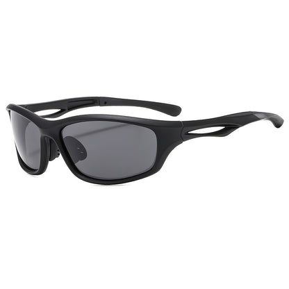 Unisex Biciklističke Naočale Techsuit 9309, Polarizirane, Crno Sive