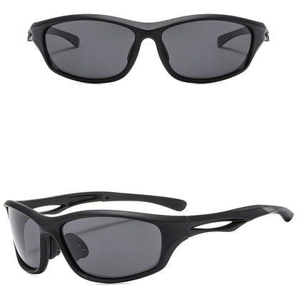 Unisex Biciklističke Naočale Techsuit 9309, Polarizirane, Crno Sive