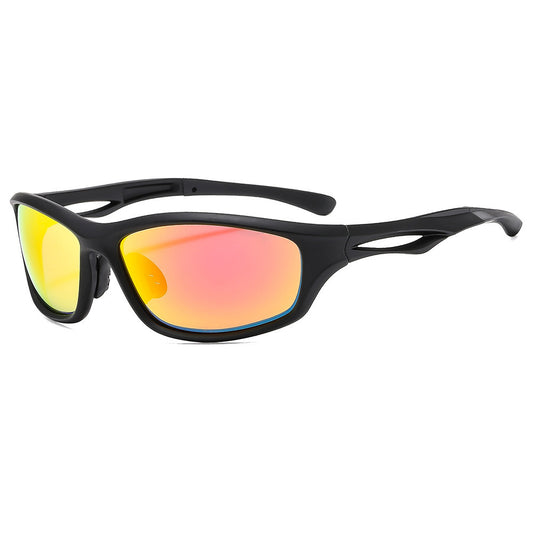 Unisex Biciklističke Naočale Techsuit 9309, Polarizirane, Crno Crvene