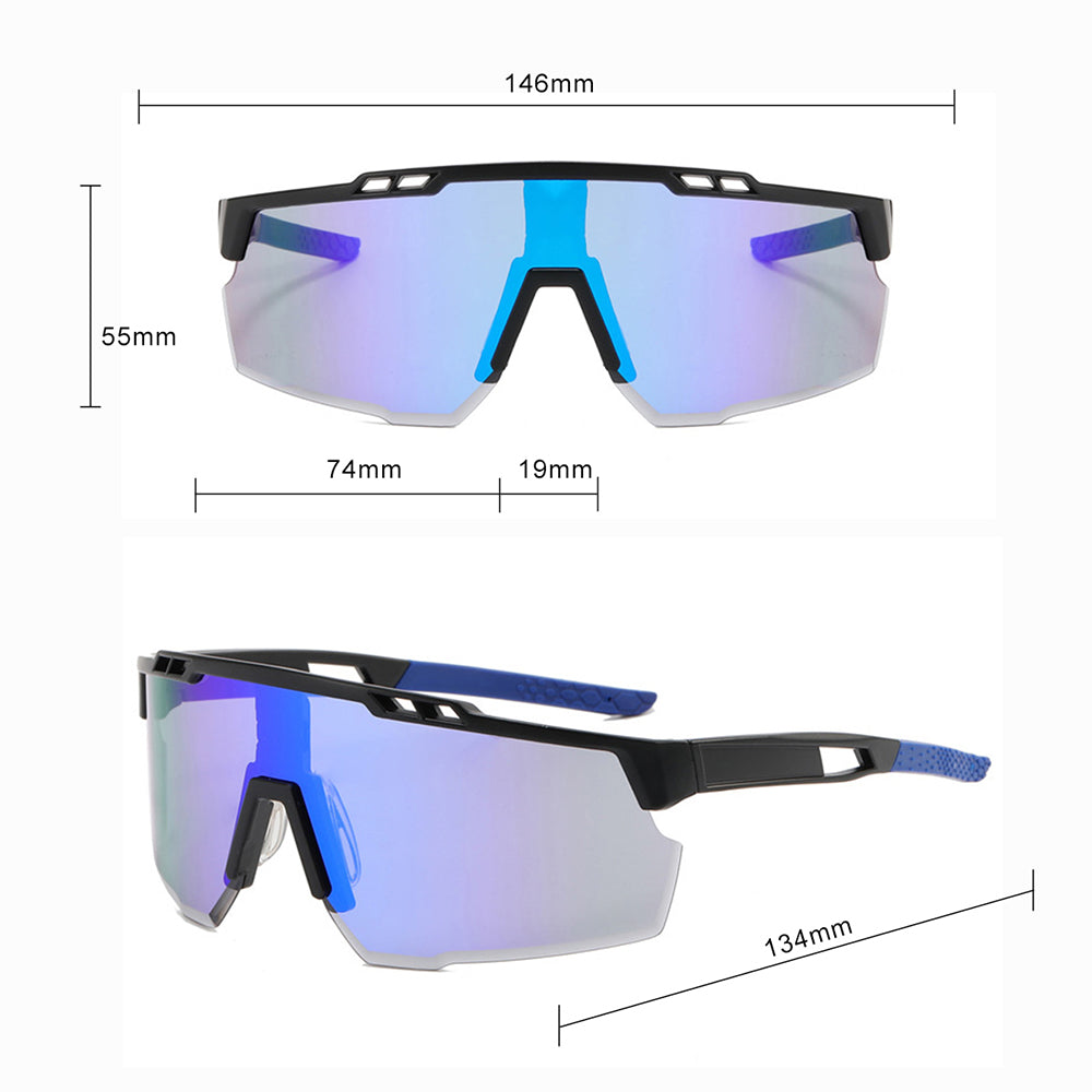 Unisex Biciklističke Naočale Techsuit 9963, Crno Plave