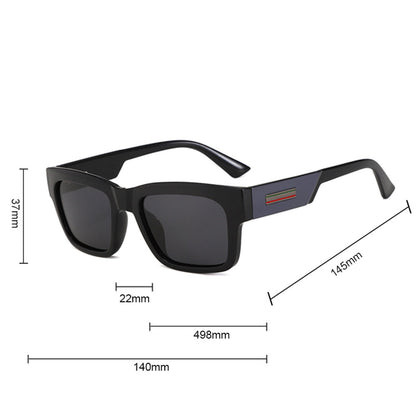 Muške sunčane naočale Techsuit 8491, polarizirane, UV zaštita, crne mat crvene