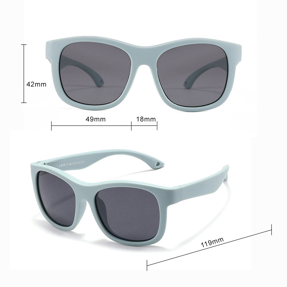 Sunčane naočale za bebe Techsuit 8306-C14, polarizirane, crno-crvene