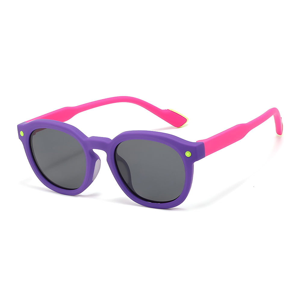 Dječje Sunčane Naočale Techsuit 616, Polarizirane, UV Zaštita, Ljubičasto Roze