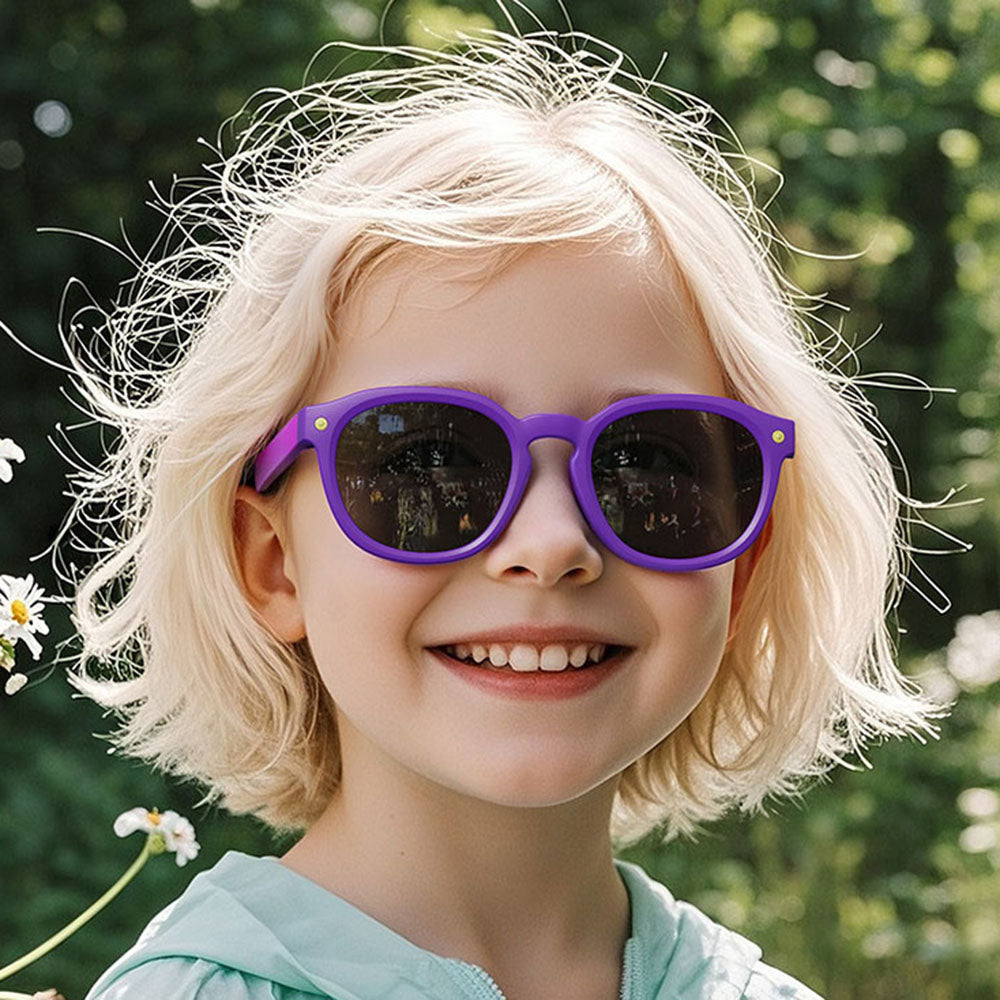 Dječje Sunčane Naočale Techsuit 616, Polarizirane, UV Zaštita, Ljubičasto Roze