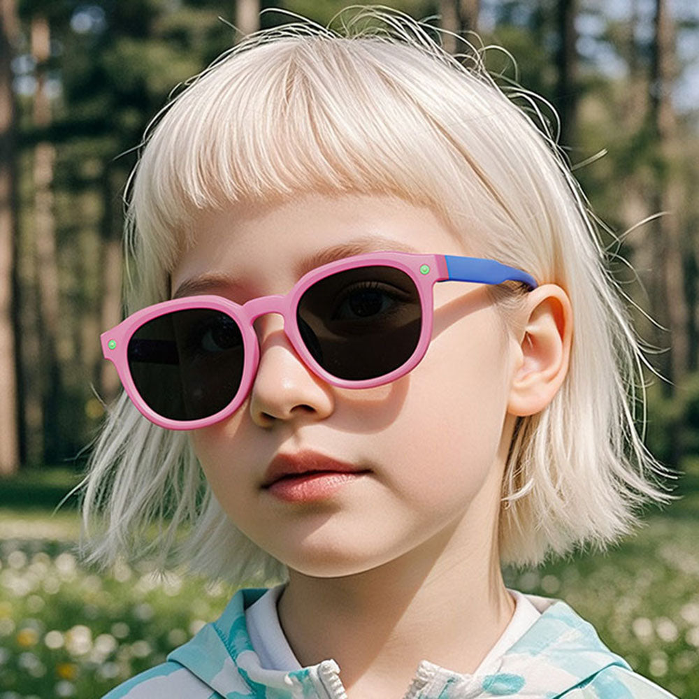 Dječje Sunčane Naočale Techsuit 616, Polarizirane, UV Zaštita, Ljubičasto Roze