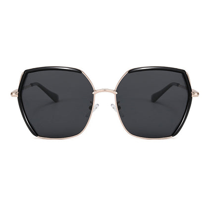 Sunčane naočale za žene Techsuit 9768, polarizirane, UV zaštita, sivo zlatno zelene