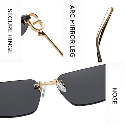 Unisex sunčane naočale Techsuit S098, zlatno plave zelene